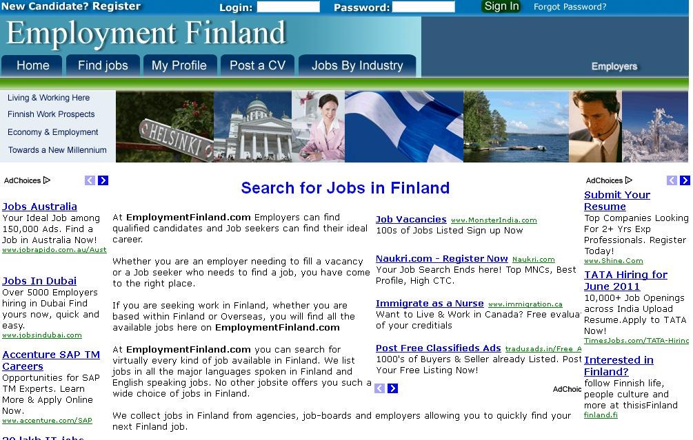 Top Job sites in Finland